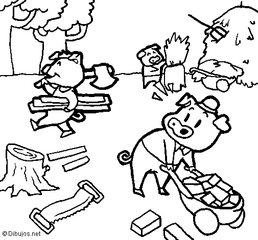 Dibujo de Los tres cerditos 1 pintado por Julioomar en Dibujos.net ... Dibujo de Los tres cerditos 1 pintado por Julioomar en Dibujos.net ...