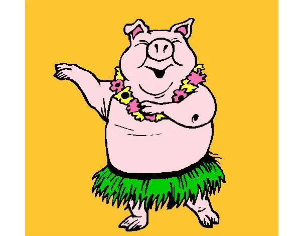 Dibujo de Cerdo hawaiano pintado por Lucydead en Dibujos.net el ... Dibujo de Cerdo hawaiano pintado por Lucydead en Dibujos.net el ...