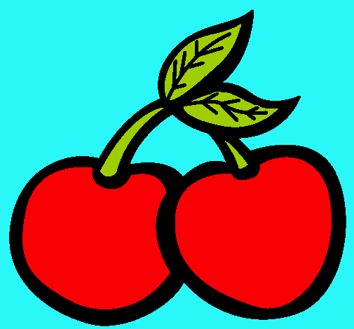 Dibujo de Cerezas III pintado por Chococat en Dibujos.net el día ...