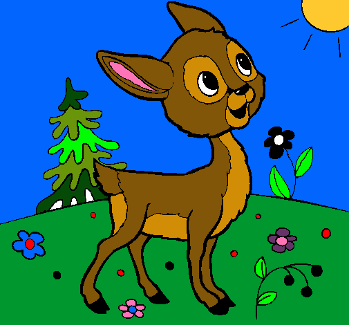 Dibujo de Cervatillo pintado por Venado en Dibujos.net el día 16 ...