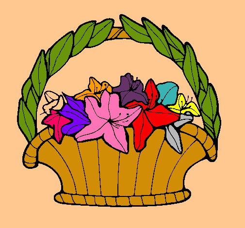 Dibujo de Cesta de flores 4 pintado por Canasta en Dibujos.net el ... Dibujo de Cesta de flores 4 pintado por Canasta en Dibujos.net el ...
