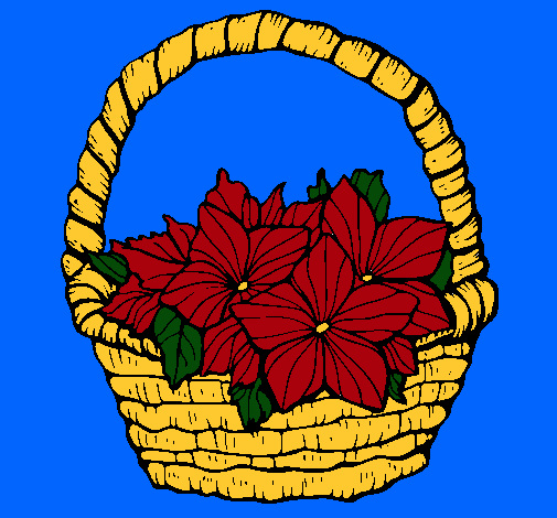 Dibujo de Cesta de flores 2 pintado por Canasta en Dibujos.net el ...