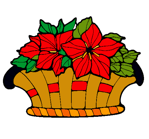 Dibujo de Cesta de flores 8 pintado por Nochebuena en Dibujos.net ... Dibujo de Cesta de flores 8 pintado por Nochebuena en Dibujos.net ...