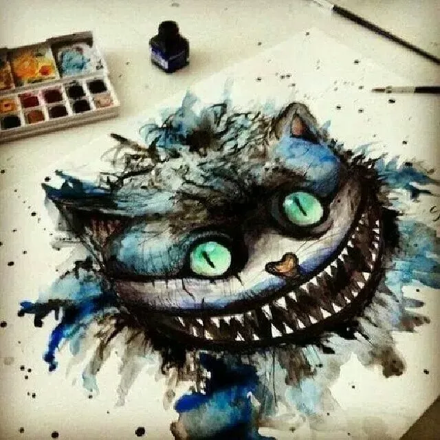 Dibujo Cheshire Sonriente/ Alicia en el Pais de las Maravillas | M ... Dibujo Cheshire Sonriente/ Alicia en el Pais de las Maravillas | M ...