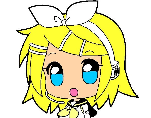 Dibujo de Chibi RIN kagamine pintado por Iai14 en Dibujos.net el ...