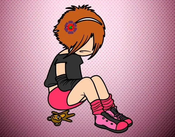 Dibujo de la chica emo pintado por Mony-bonny en Dibujos.net el ... Dibujo de la chica emo pintado por Mony-bonny en Dibujos.net el ...