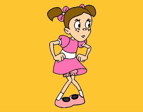 Dibujo de Chica enfadada pintado por Crisaba en Dibujos.net el día ...