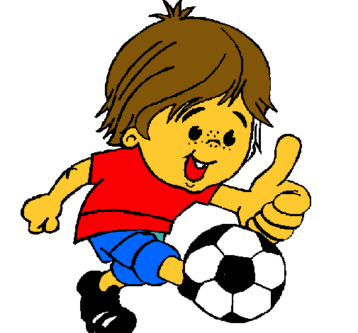 Dibujo de Chico jugando a fútbol pintado por Dibujo de niño en ... Dibujo de Chico jugando a fútbol pintado por Dibujo de niño en ...