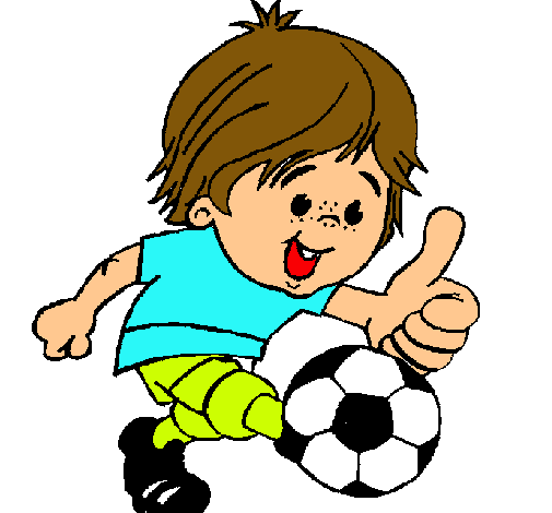 Dibujo de Chico jugando a fútbol pintado por Futbolista en Dibujos ...