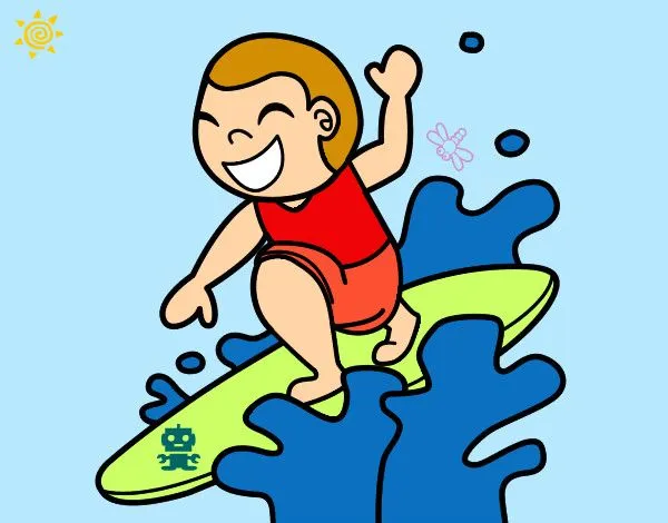 Dibujo de el chico de la tabla de surf pintado por Linda-10 en ... Dibujo de el chico de la tabla de surf pintado por Linda-10 en ...