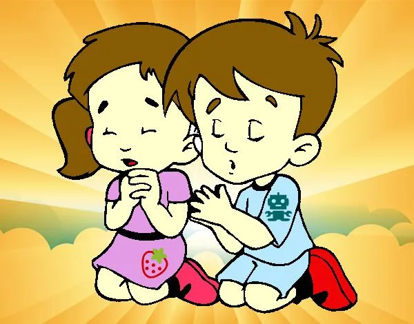 Ver dibujos de niños orando - Imagui