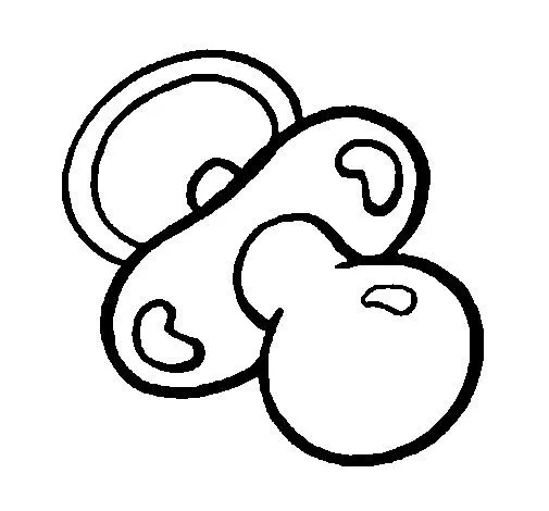 Dibujo de Chupete para Colorear - Dibujos.net Dibujo de Chupete para Colorear - Dibujos.net