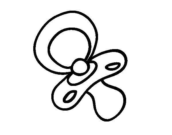 Dibujo de Un chupete para Colorear - Dibujos.net Dibujo de Un chupete para Colorear - Dibujos.net