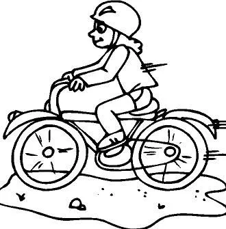 Dibujo de Ciclista para colorear