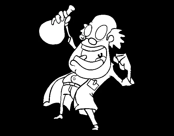 Dibujo de Científico para Colorear - Dibujos.net Dibujo de Científico para Colorear - Dibujos.net