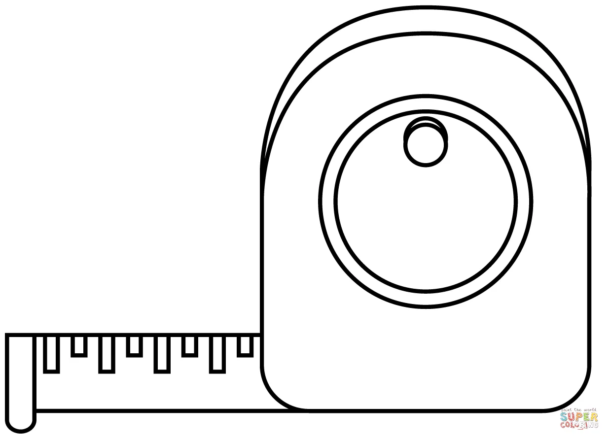 Dibujo de Cinta métrica para colorear | Dibujos para colorear imprimir gratis Dibujo de Cinta métrica para colorear | Dibujos para colorear imprimir gratis