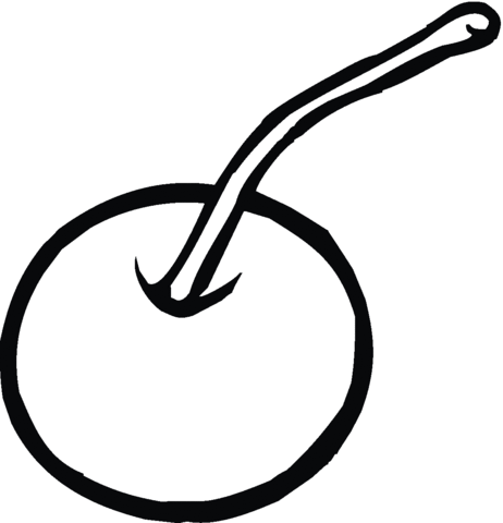 Dibujo de Una Ciruela para colorear | Dibujos para colorear ... Dibujo de Una Ciruela para colorear | Dibujos para colorear ...