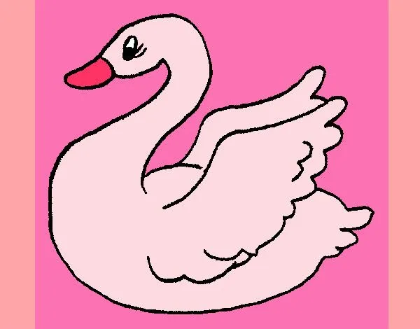 Dibujo de cisne rosa pintado por Blomitilla en Dibujos.net el día ...