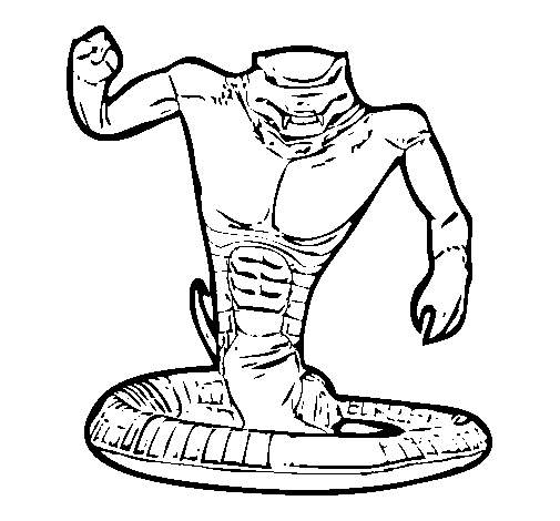 Dibujo de Cobra para Colorear - Dibujos.net Dibujo de Cobra para Colorear - Dibujos.net