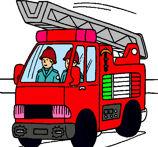 Dibujo de Coche de Bomberos pintado por Carro en Dibujos.net el ...