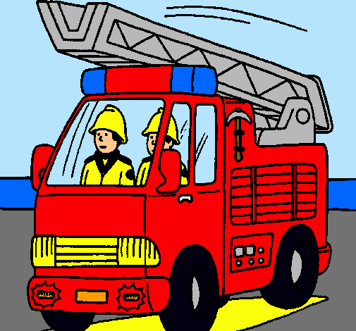 Dibujo de Coche de Bomberos pintado por Carro en Dibujos.net el ...