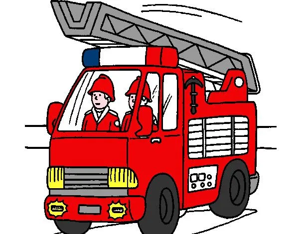 Dibujo de Coche de Bomberos pintado por Tory en Dibujos.net el día ...