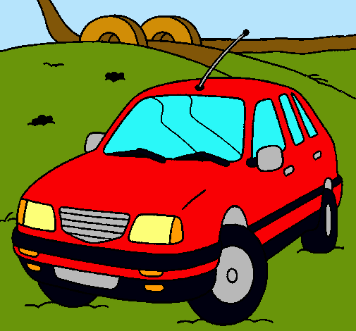 Dibujo de Coche en la carretera pintado por Caricatura en Dibujos ... Dibujo de Coche en la carretera pintado por Caricatura en Dibujos ...
