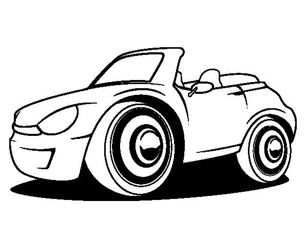 Dibujo de Coche nuevo para Colorear - Dibujos.net Dibujo de Coche nuevo para Colorear - Dibujos.net