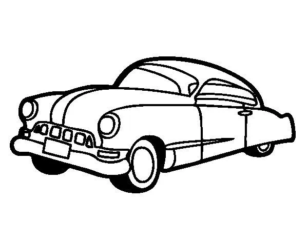 Dibujo de Coche viejo para Colorear - Dibujos.net