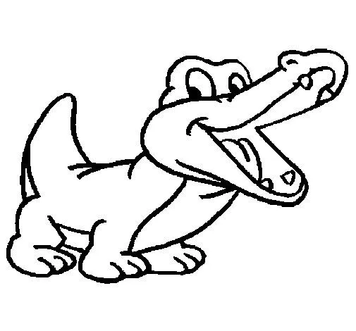 Dibujo de Cocodrilo 1 para Colorear - Dibujos.net Dibujo de Cocodrilo 1 para Colorear - Dibujos.net