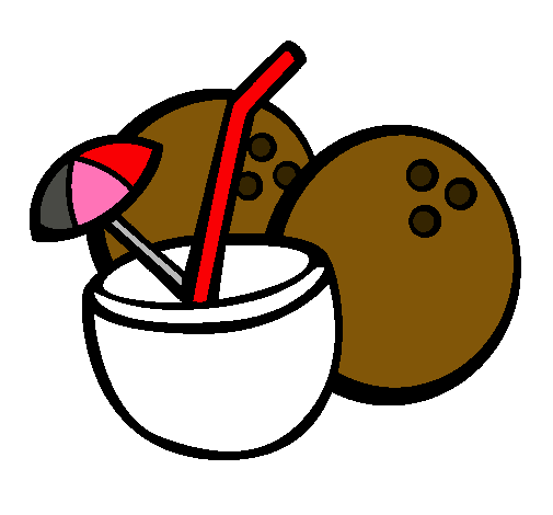 Dibujo de Cóctel de coco pintado por Cocos en Dibujos.net el día ...