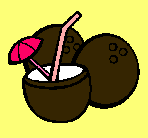 Dibujo de Cóctel de coco pintado por Cocos en Dibujos.net el día ... Dibujo de Cóctel de coco pintado por Cocos en Dibujos.net el día ...