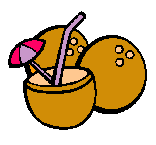 Dibujo de Cóctel de coco pintado por Coquitos en Dibujos.net el ...