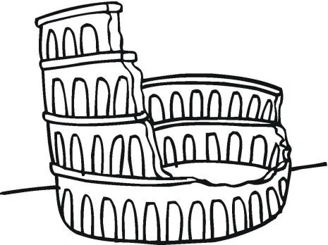 Dibujo Coliseo Roma