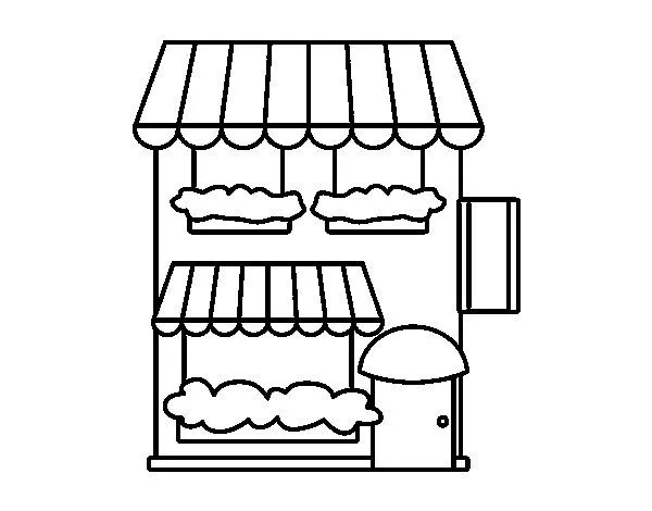 Dibujo de Colmado para Colorear - Dibujos.net Dibujo de Colmado para Colorear - Dibujos.net
