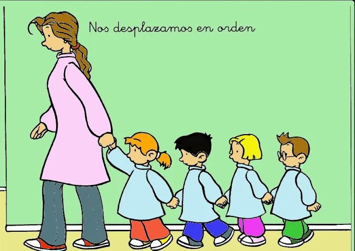 Dibujo fila de niños - Imagui