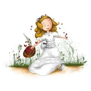 Dibujo coloreado nina de comunion - Imagenes y dibujos para imprimir Dibujo coloreado nina de comunion - Imagenes y dibujos para imprimir