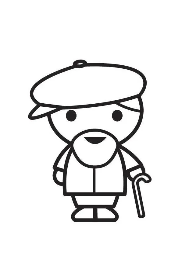 Dibujo para colorear abuelo - Dibujos Para Imprimir Gratis - Img 17653 Dibujo para colorear abuelo - Dibujos Para Imprimir Gratis - Img 17653