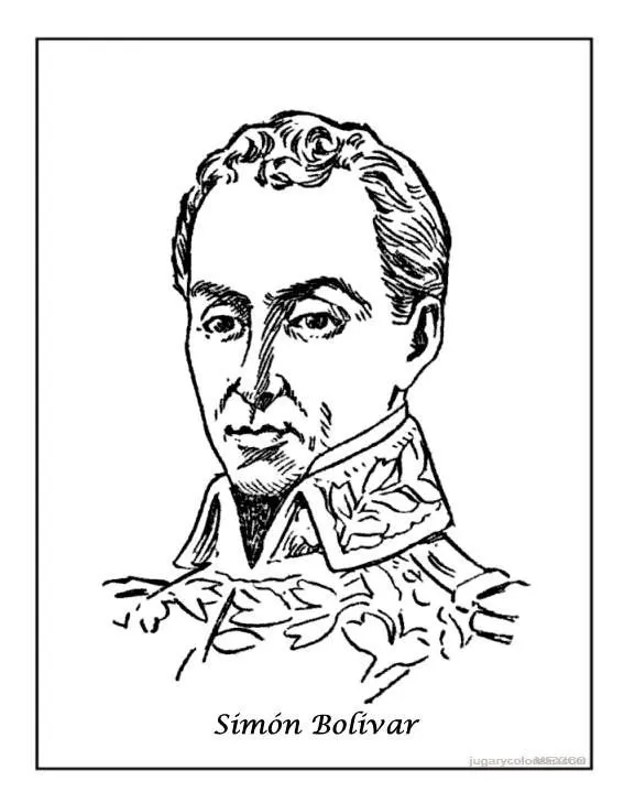 Dibujos de la vida de simon bolivar para colorear - Imagui