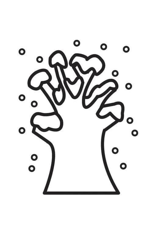 Dibujo para colorear árbol en invierno - Img 18509