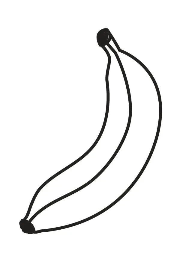 Dibujo para colorear banana - Dibujos Para Imprimir Gratis - Img 23171 Dibujo para colorear banana - Dibujos Para Imprimir Gratis - Img 23171