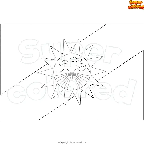 Dibujo para colorear Bandera de Yaracuy Venezuela - Supercolored.com Dibujo para colorear Bandera de Yaracuy Venezuela - Supercolored.com