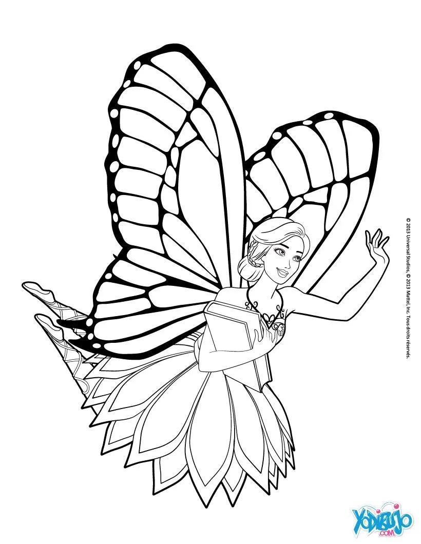 Dibujos de BARBIE Mariposa y la princesa de las Hadas, El hada ...