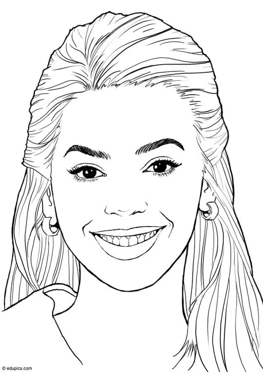 Dibujo para colorear Beyonce Knowles - Img 15410