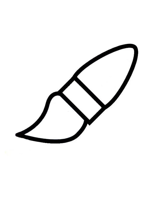 Dibujo para colorear brocha de pintura - Img 19366 Dibujo para colorear brocha de pintura - Img 19366