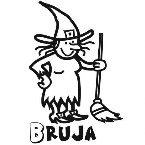 Dibujo para colorear de una bruja - Dibujos para colorear de hadas ... Dibujo para colorear de una bruja - Dibujos para colorear de hadas ...