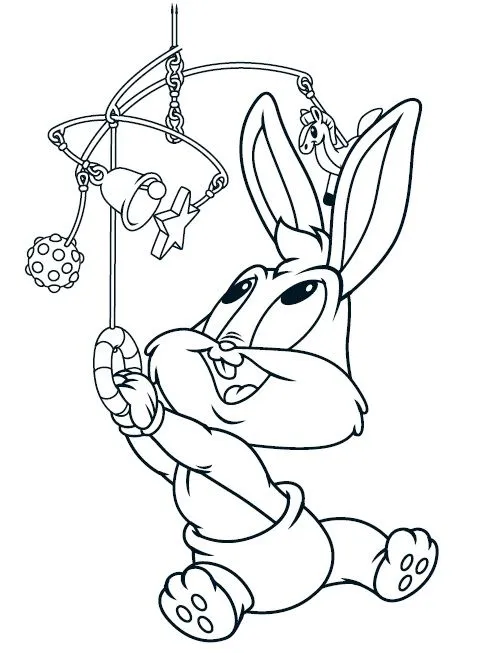 Dibujo para colorear de Bugs Bunny Bebé | Dibujos para Niños