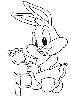 Dibujo para colorear de Bugs Bunny Bebé | Dibujos para Niños