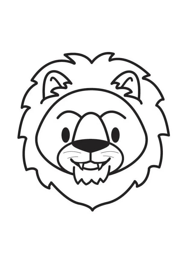 Dibujo para colorear cabeza de león - Dibujos Para Imprimir Gratis - Img 17546 Dibujo para colorear cabeza de león - Dibujos Para Imprimir Gratis - Img 17546