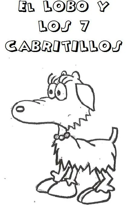 El lobo y los 7 cabritos para colorear - Imagui